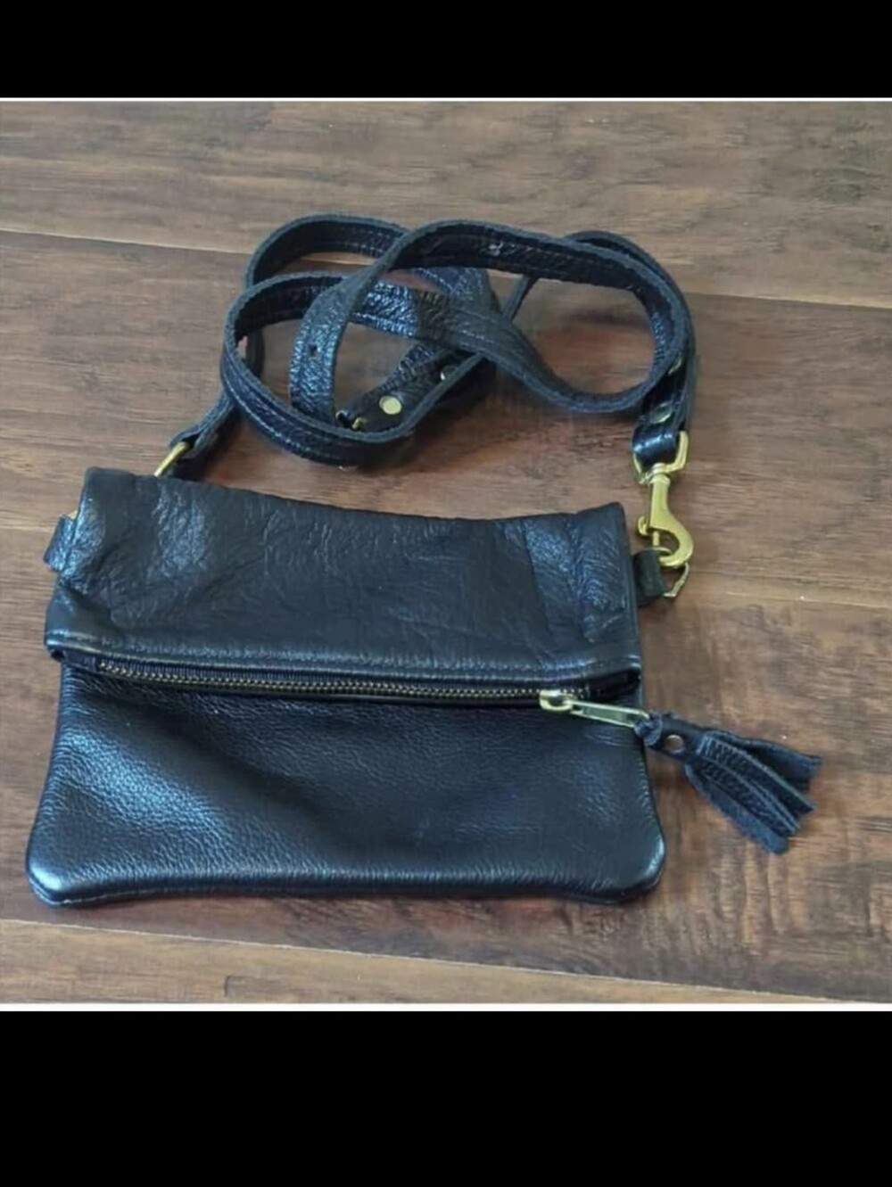 Full Grain Leather Crossbody Bag